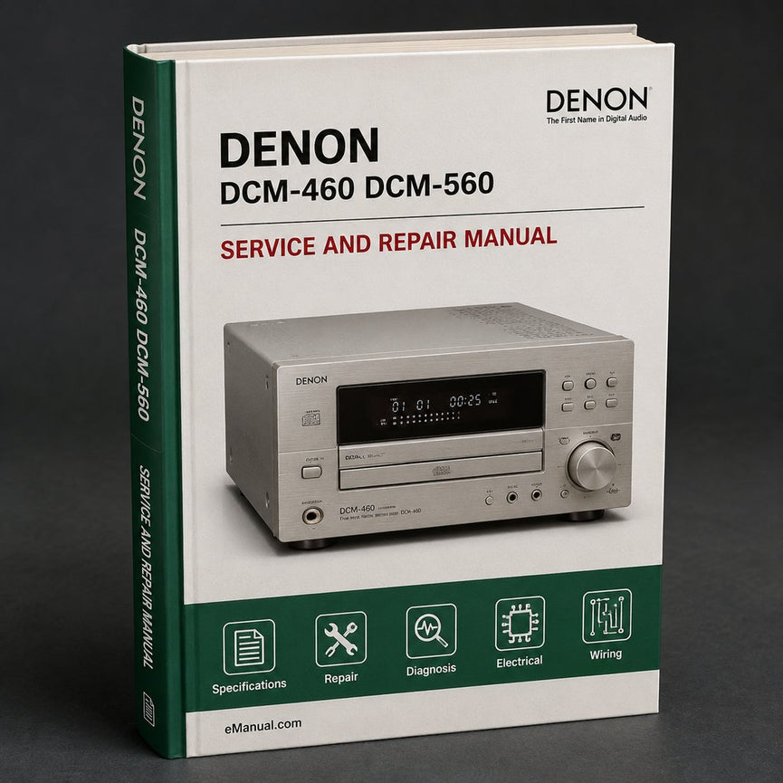 Denon DCM-460 DCM-560 Service Repair Workshop Manual PDF