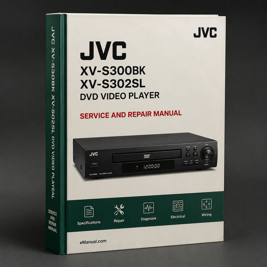JVC Xv-s300bk Xv-s302sl DVD Video Player Service Repair Workshop Manual PDF