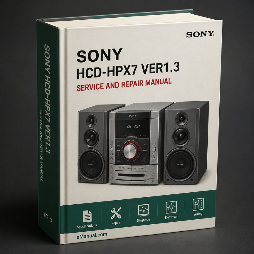 Sony HCD-HPX7 Ver1.3 Service Repair Workshop Manual PDF