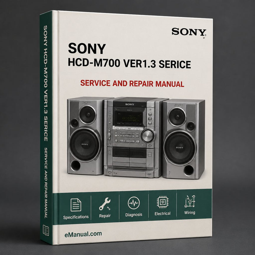 Sony HCD-M700 Ver1.3 Serice Service Repair Workshop Manual PDF