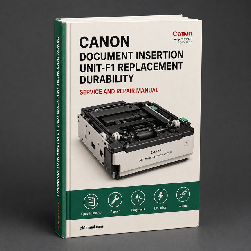 Canon Document Insertion UNIT-F1 Parts Replacement Durability Enhancement Service Repair Workshop Manual PDF