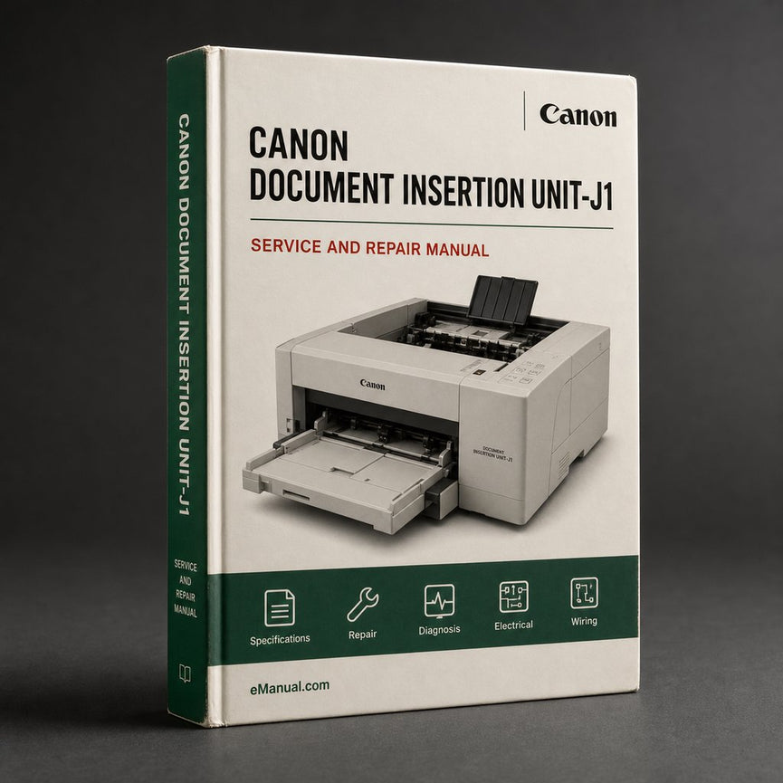 Canon Document Insertion UNIT-J1 Service Repair Workshop Manual PDF