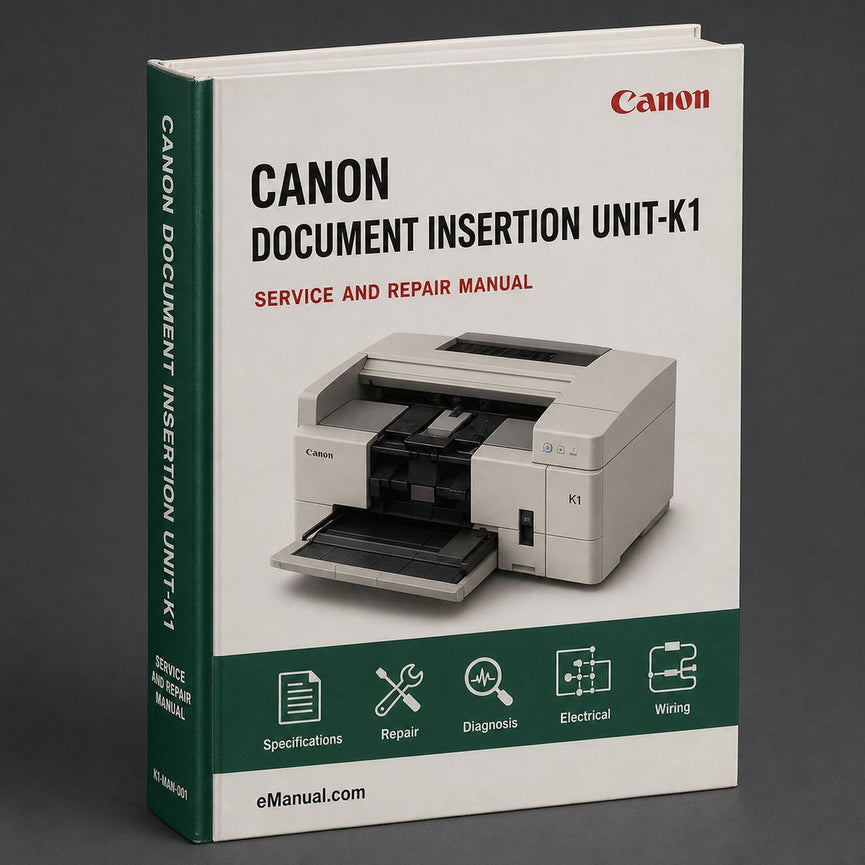 Canon Document Insertion UNIT-K1 Service Repair Workshop Manual PDF