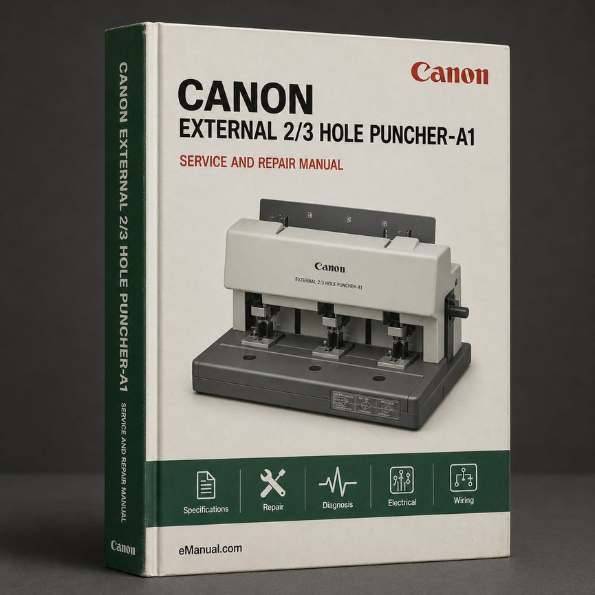 Canon External 2/3 Hole Puncher-a1 Parts Catalog PDF