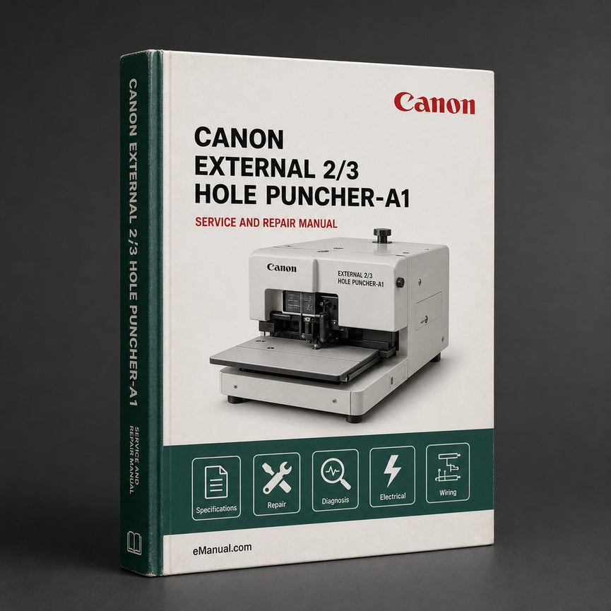 Canon External 2/3 Hole Puncher-a1 Service Repair Workshop Manual PDF