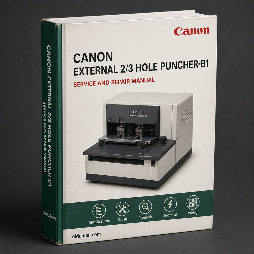 Canon External 2/3 Hole Puncher-b1 Parts Catalog PDF