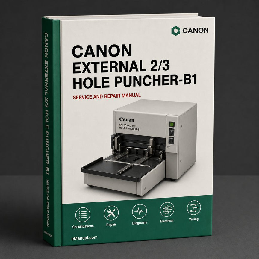 Canon External 2/3 Hole Puncher-b1 Service Repair Workshop Manual PDF