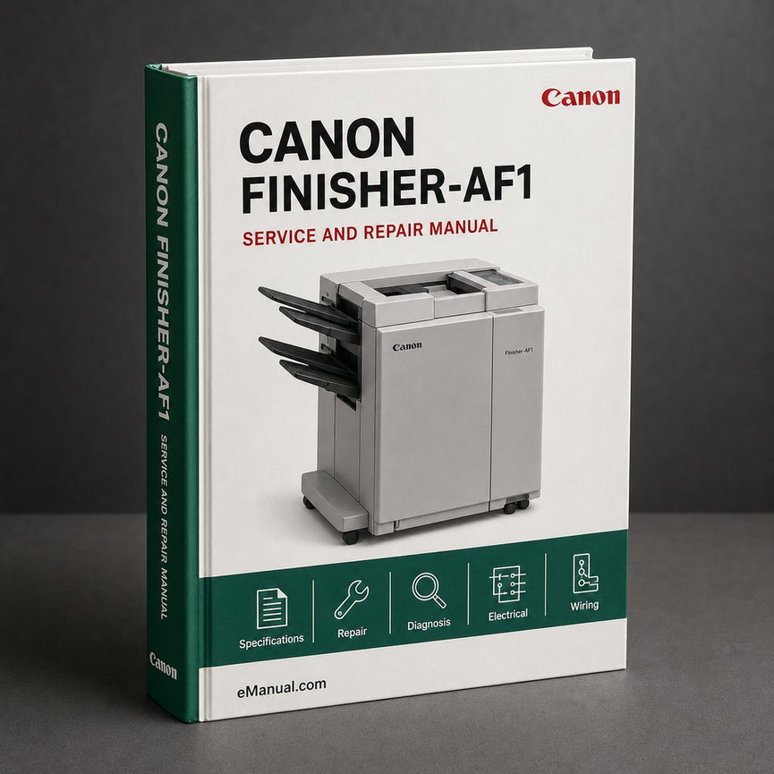 Canon Finisher-af1 Service Repair Workshop Manual PDF
