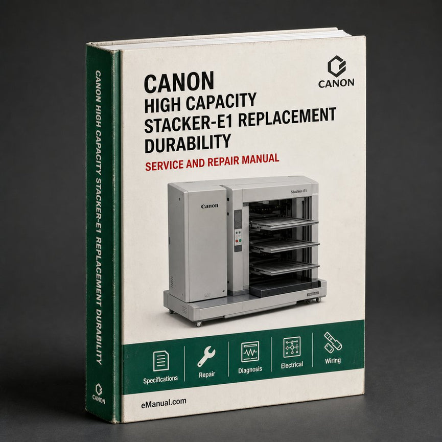 Canon High Capacity Stacker-e1 Parts Replacement Durability Enhancement Service Repair Workshop Manual PDF