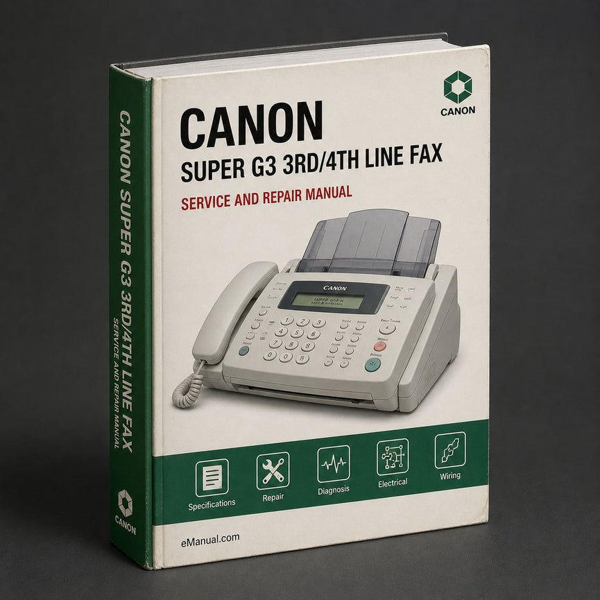 Canon Super G3 3rd/4th Line Fax BOARD-AE1 Service Repair Workshop Manual PDF