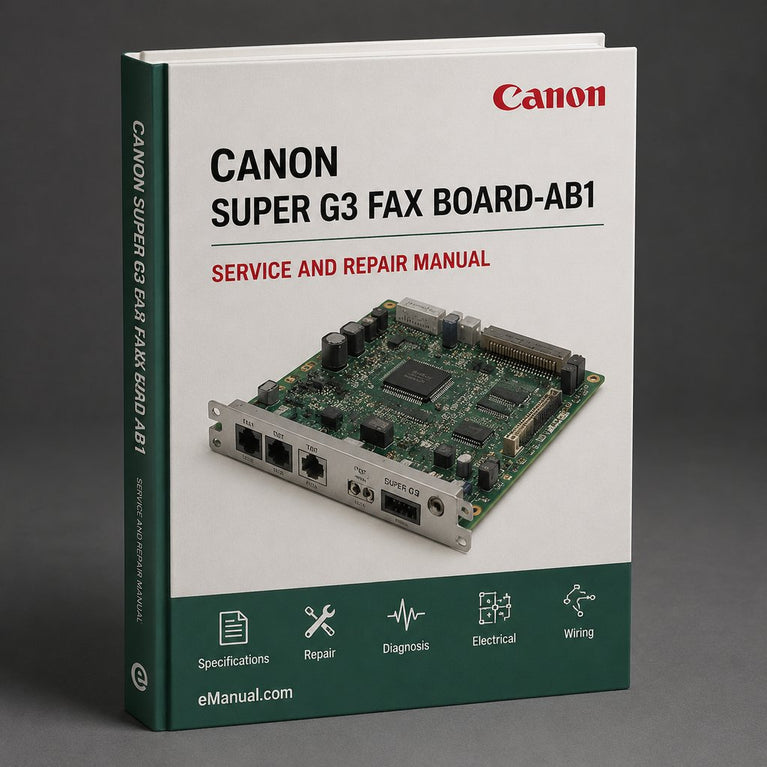 Canon Super G3 FAX BOARD-AB1 Service Repair Workshop Manual PDF