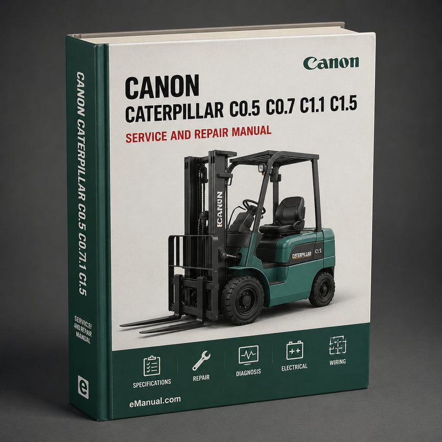 Caterpillar C0.5 C0.7 C1.1 C1.5 C1.6 C2.2 Canon Voice Operation KIT-C1 Parts Catalog PDF
