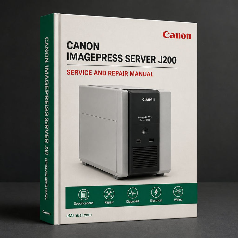 Canon Imagepress Server J200 Service Repair Workshop Manual PDF
