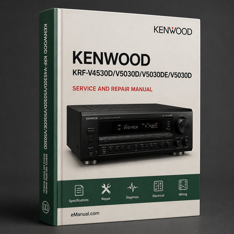 Kenwood Krf-v4530d/v5030d/v5030de/v5030d Service Repair Workshop Manual PDF
