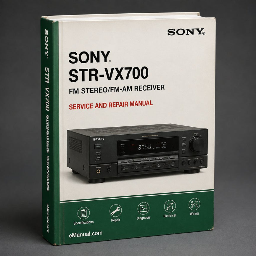 Sony STR-VX700 FM Stereo/fm-am Receiver Service Repair Workshop Manual PDF