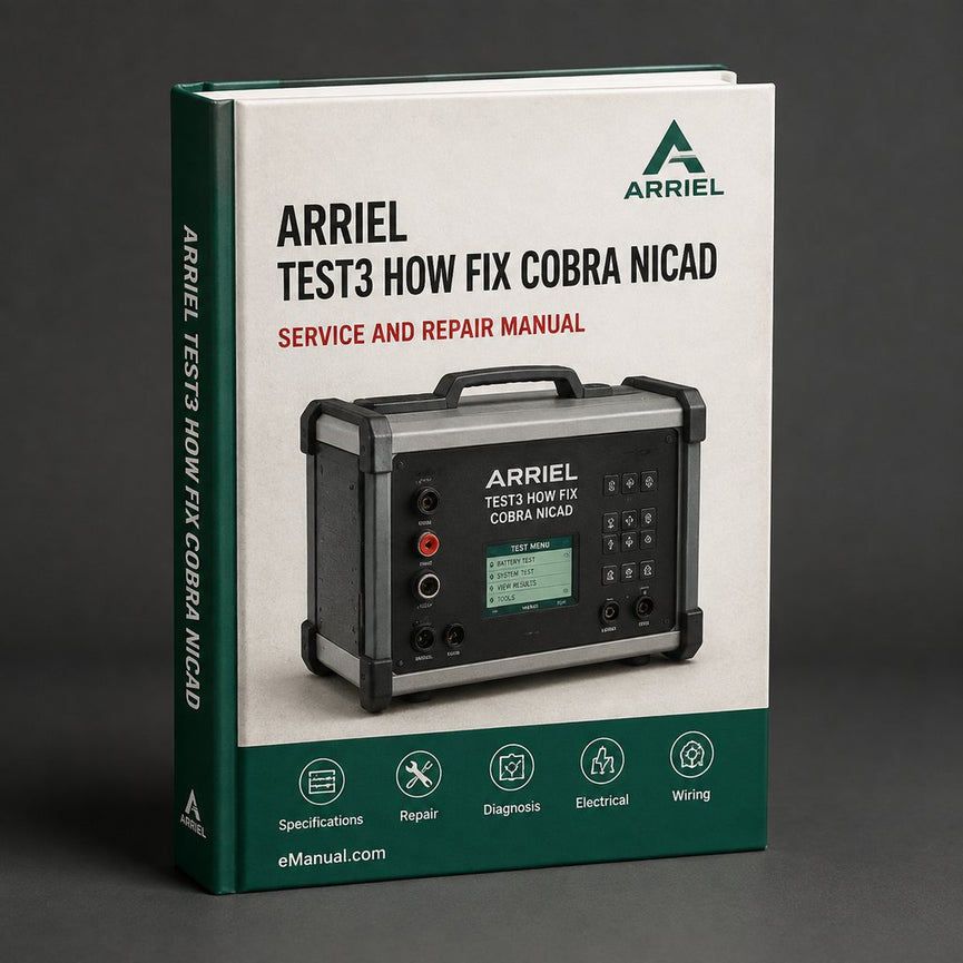 Test3 - How Fix Cobra Nicad Battery RVD Nicd DIY Plan Service Repair Workshop Manual PDF