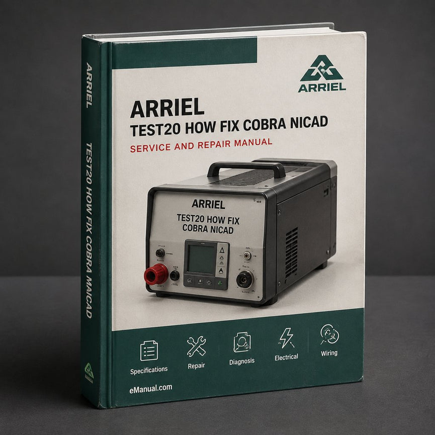 Test20 - How Fix Cobra Nicad Battery RVD Nicd DIY Plan Service Repair Workshop Manual PDF
