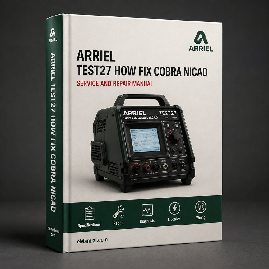 Test27 - How Fix Cobra Nicad Battery RVD Nicd DIY Plan Service Repair Workshop Manual PDF