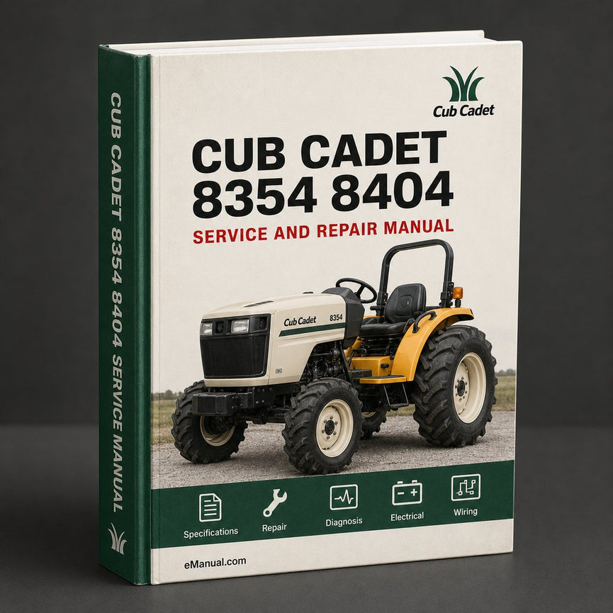 Cub Cadet 8354 8404 Service Repair Workshop Manual PDF