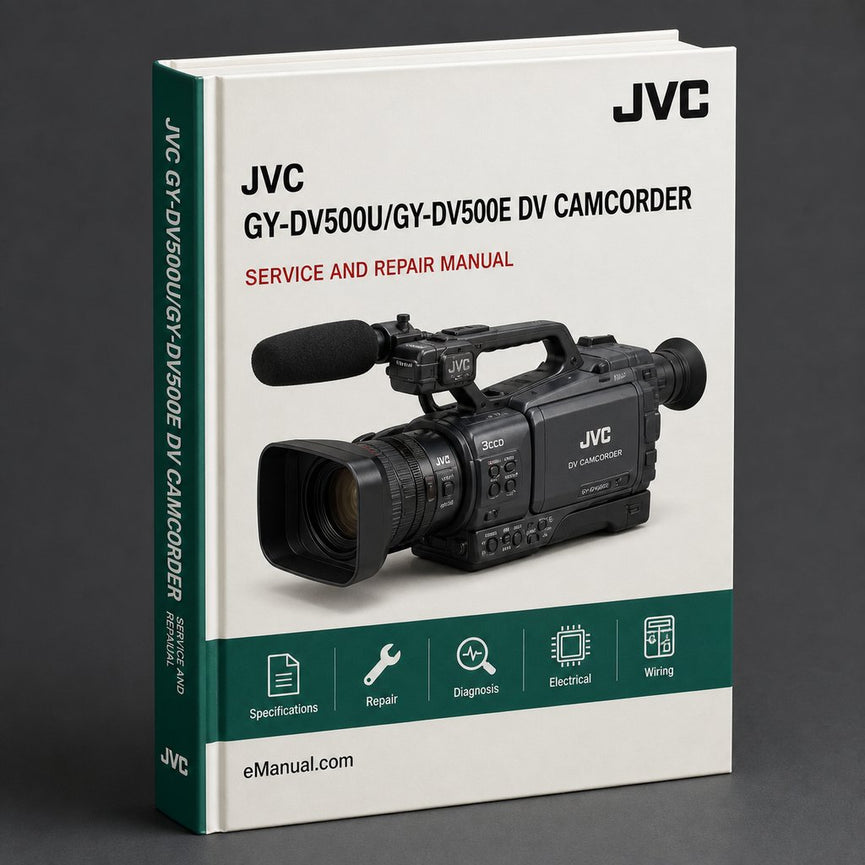 JVC Gy-dv500u/gy-dv500e DV Camcorder Service Repair Workshop Manual PDF