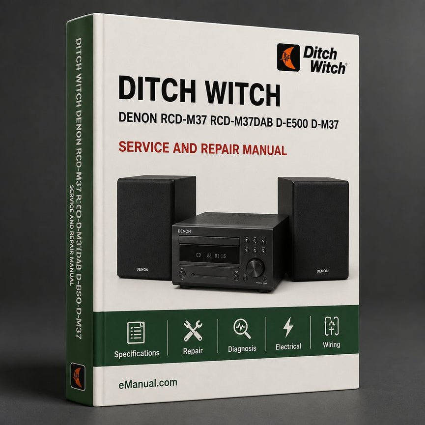 Denon RCD-M37 Rcd-m37dab D-E500 D-M37 Service Repair Workshop Manual PDF