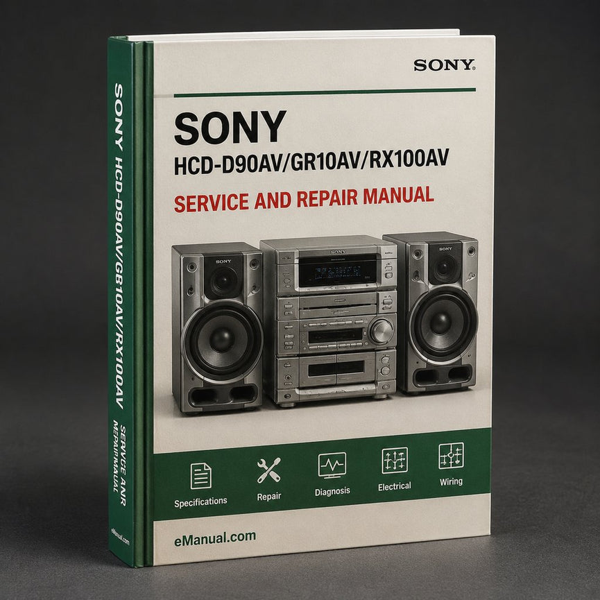 Sony Hcd-d90av/gr10av/rx100av Service Repair Workshop Manual PDF