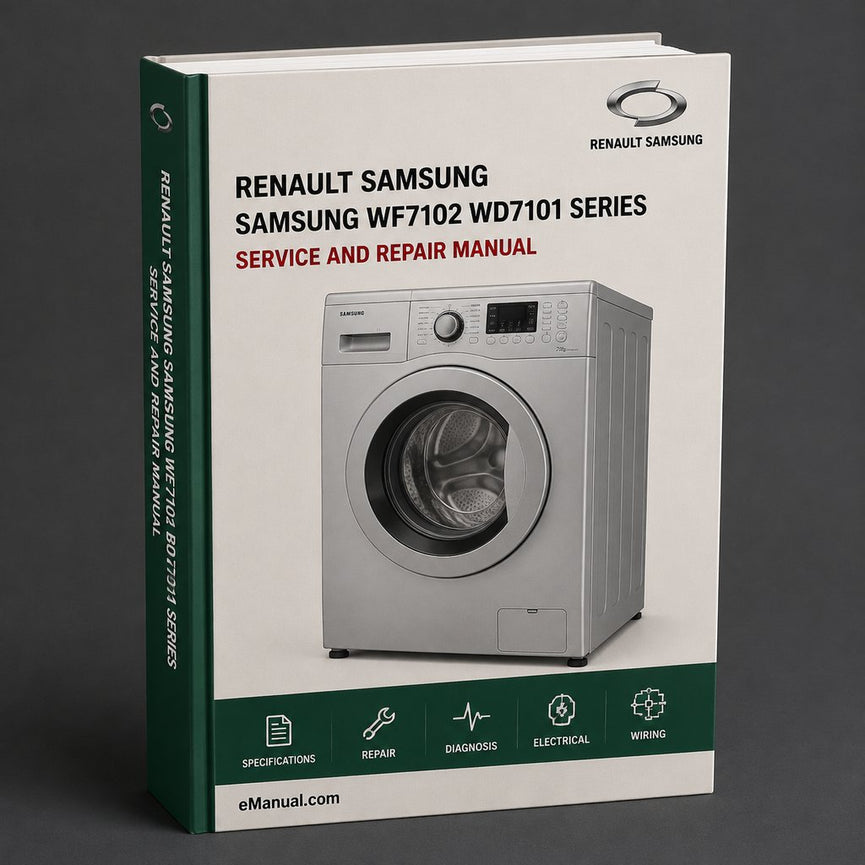 Samsung WF7102 WD7101 Series Service Repair Workshop Manual PDF