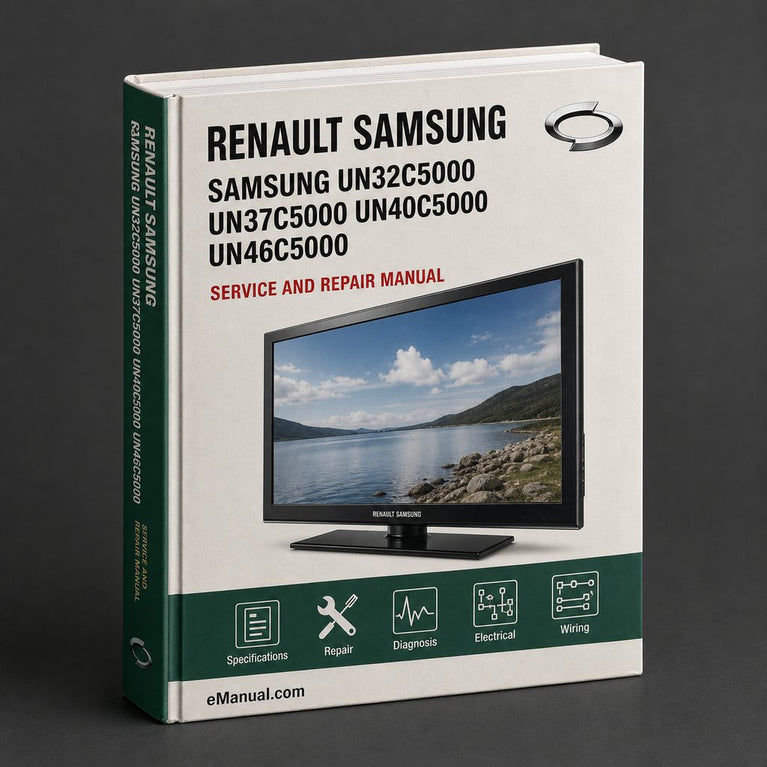 Samsung Un32c5000 Un37c5000 Un40c5000 Un46c5000 Service Repair Workshop Manual PDF