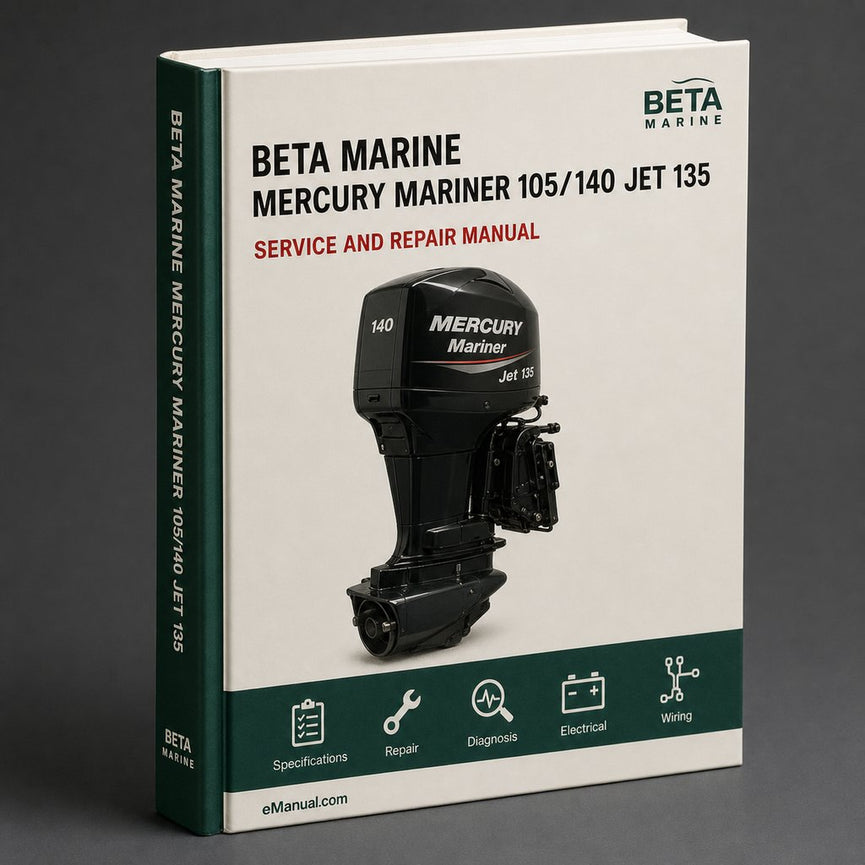 Mercury Mariner 105/140 JET / 135 150 175 200 225 HP Outboards Service Repair Workshop Manual PDF