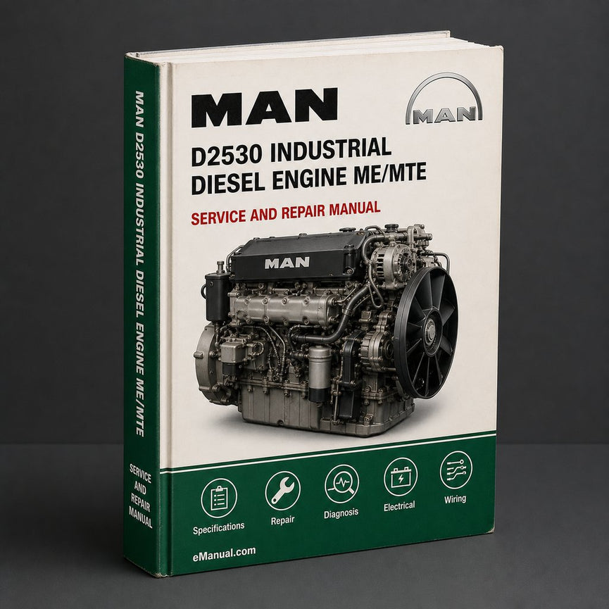 MAN D2530 Industrial Diesel Engine Me/mte D2540 Mte/mle D2840 Me/le D2542 Me/mte/mle D2842 Service Repair Workshop Manual PDF