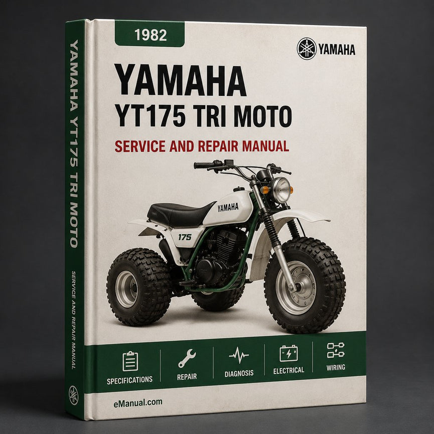 1982-1983 Yamaha YT175 TRI Moto Service Repair Workshop Manual PDF