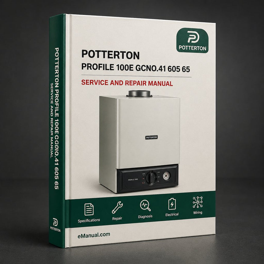 Potterton Profile 100E Gcno.41 605 65 White Rodgers Control Installation Servicing Service Repair Workshop Manual PDF
