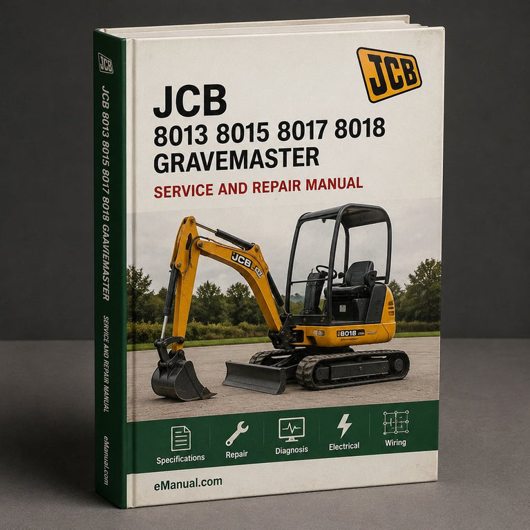 JCB 8013 8015 8017 8018 Gravemaster Service Repair Workshop Manual PDF