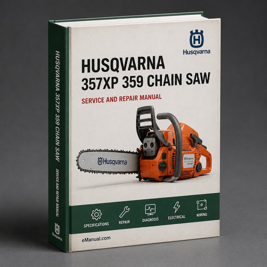 Husqvarna 357XP / 359 Chain Saw Service Repair Workshop Manual PDF