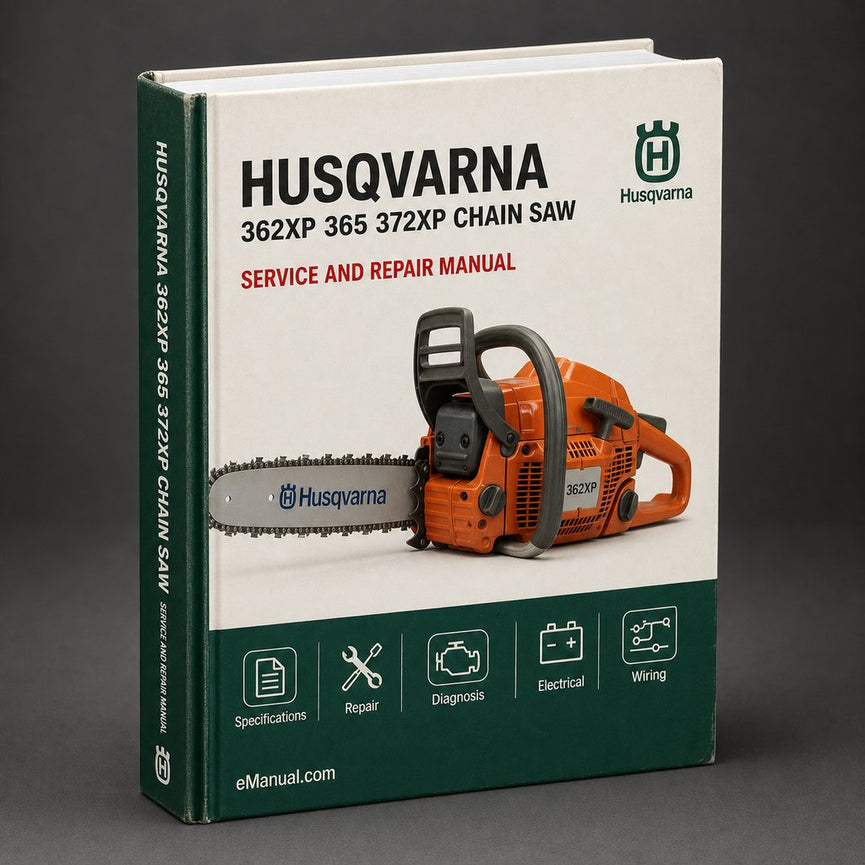 Husqvarna 362XP / 365 372XP Chain Saw Service Repair Workshop Manual PDF