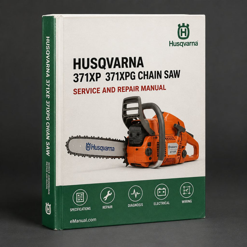 Husqvarna 371XP / 371XPG Chain Saw Service Repair Workshop Manual PDF