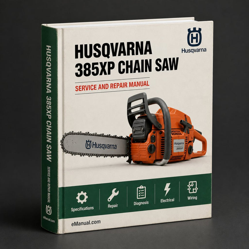 Husqvarna 385XP Chain Saw Service Repair Workshop Manual PDF
