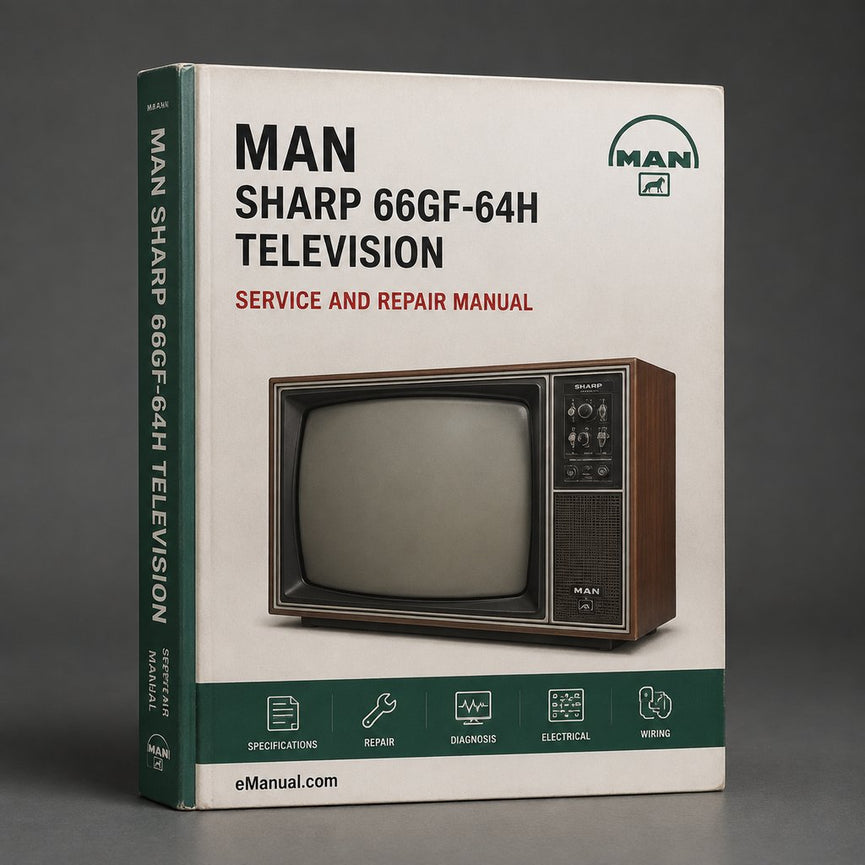 Sharp 66GF-64H Television Service Repair Workshop Manual PDF