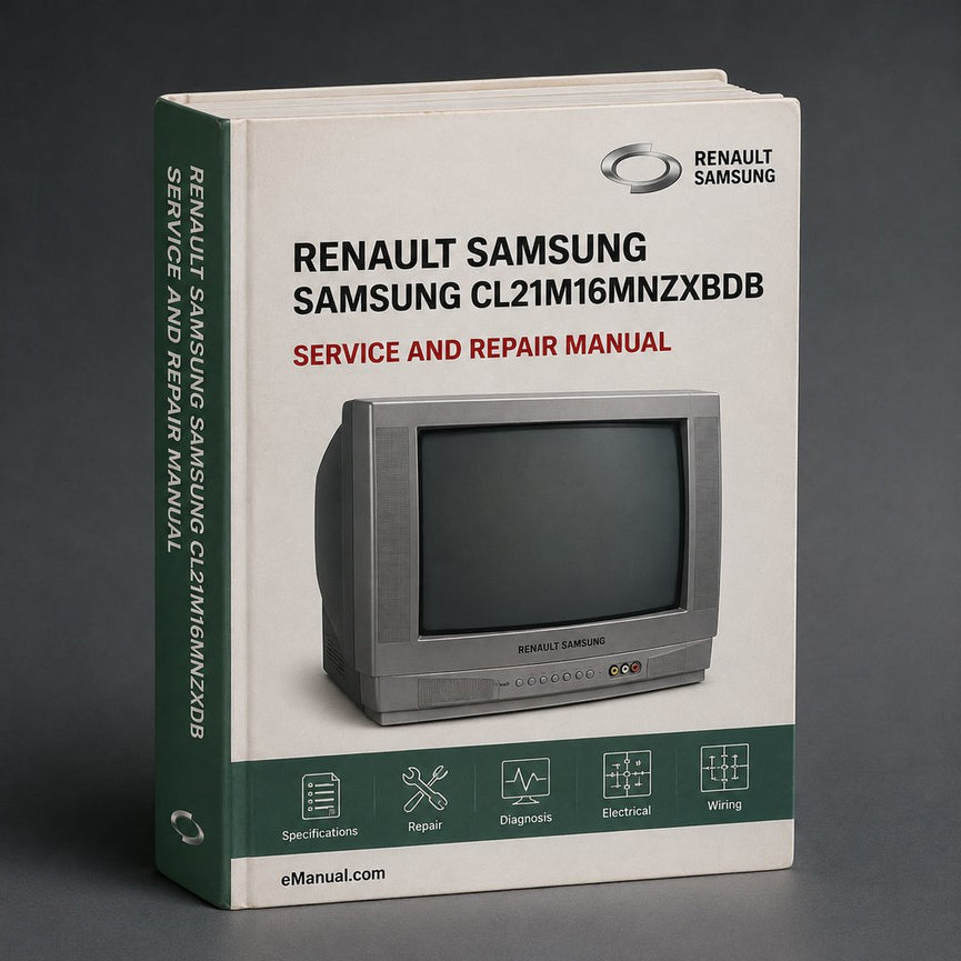 Samsung Cl21m16mnzxbdb Service Repair Workshop Manual PDF