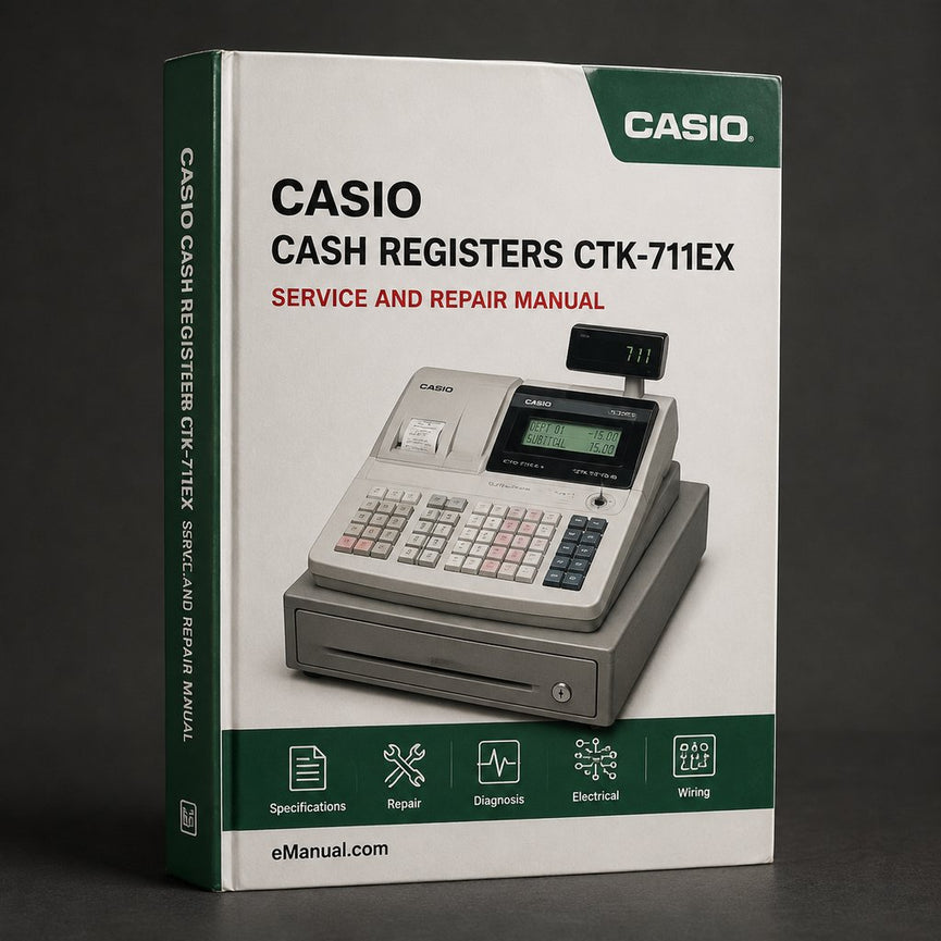 Cash Registers Casio CTK-711EX Service Repair Workshop Manual PDF