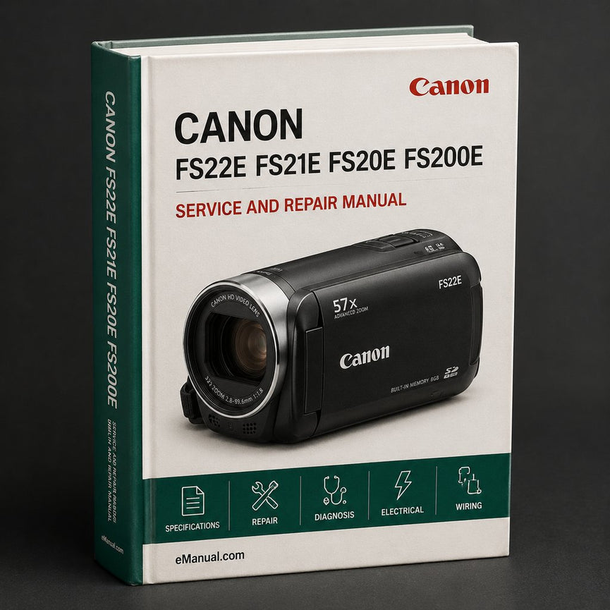 Canon FS22E FS21E FS20E FS200E Service Repair Workshop Manual PDF