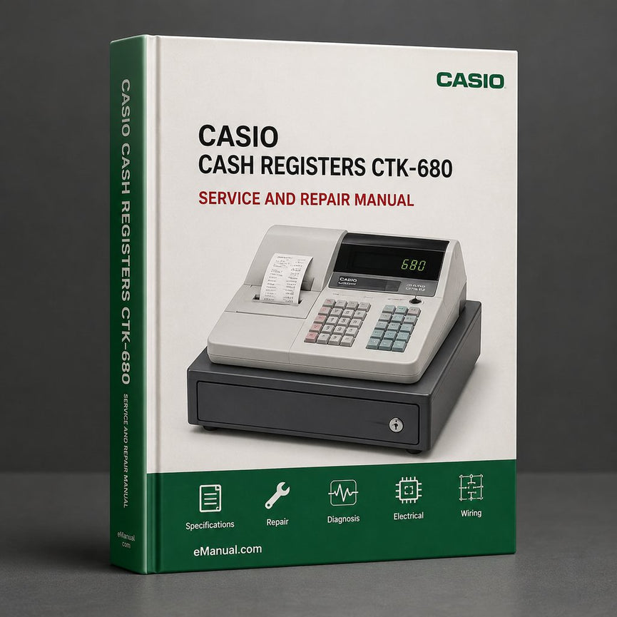 Cash Registers Casio CTK-680 Service Repair Workshop Manual PDF
