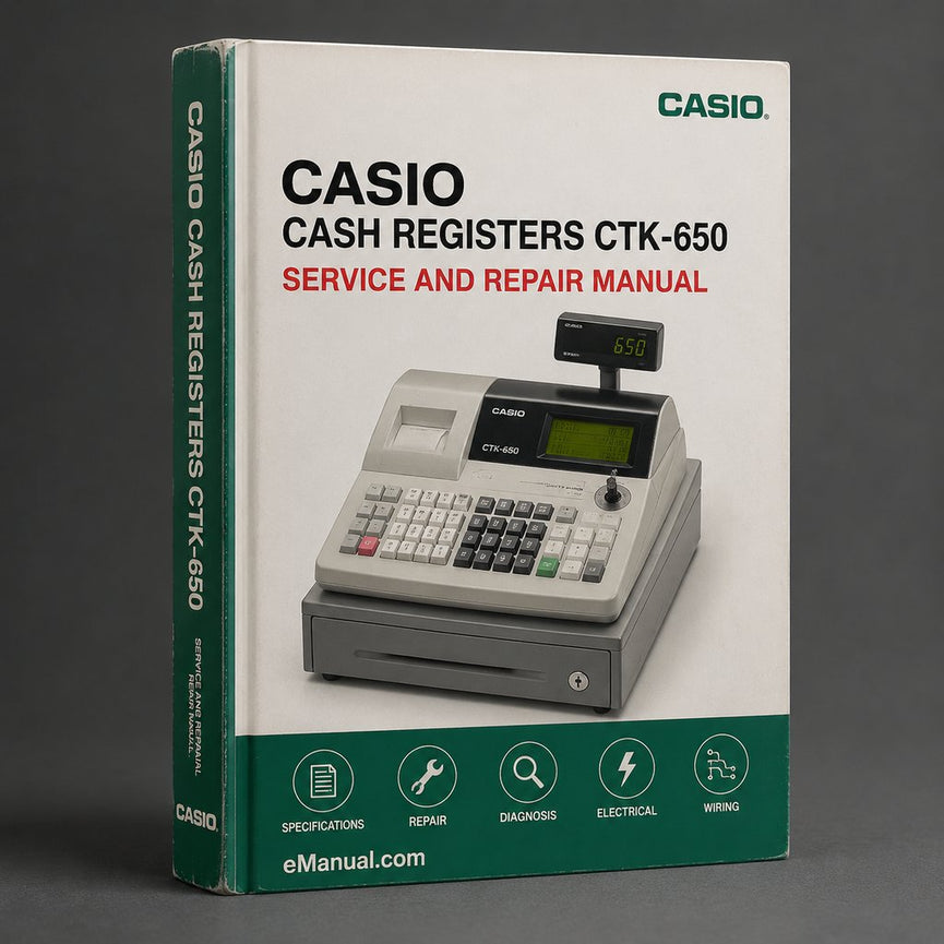 Cash Registers Casio CTK-650 Service Repair Workshop Manual PDF