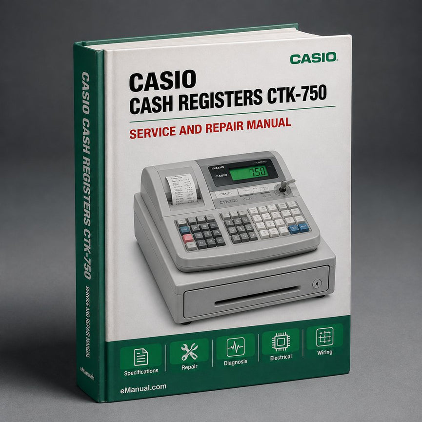 Cash Registers Casio CTK-750 Service Repair Workshop Manual PDF