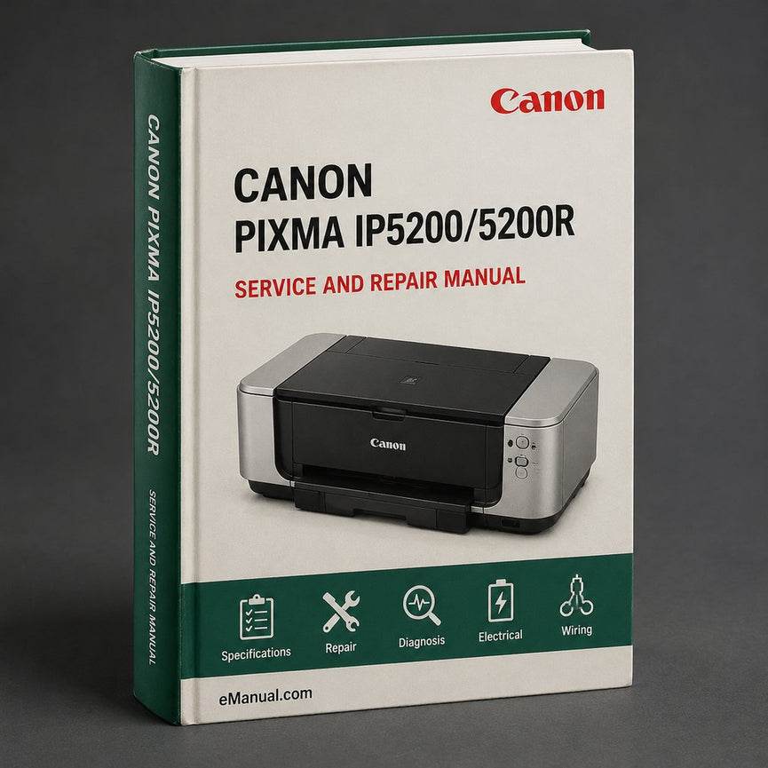 Canon Pixma Ip5200/5200r Service Repair Workshop Manual PDF