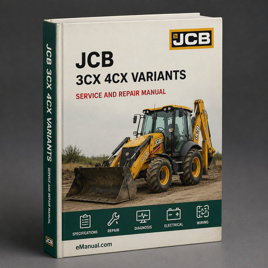 JCB 3CX 4CX Variants Service Repair Workshop Manual PDF