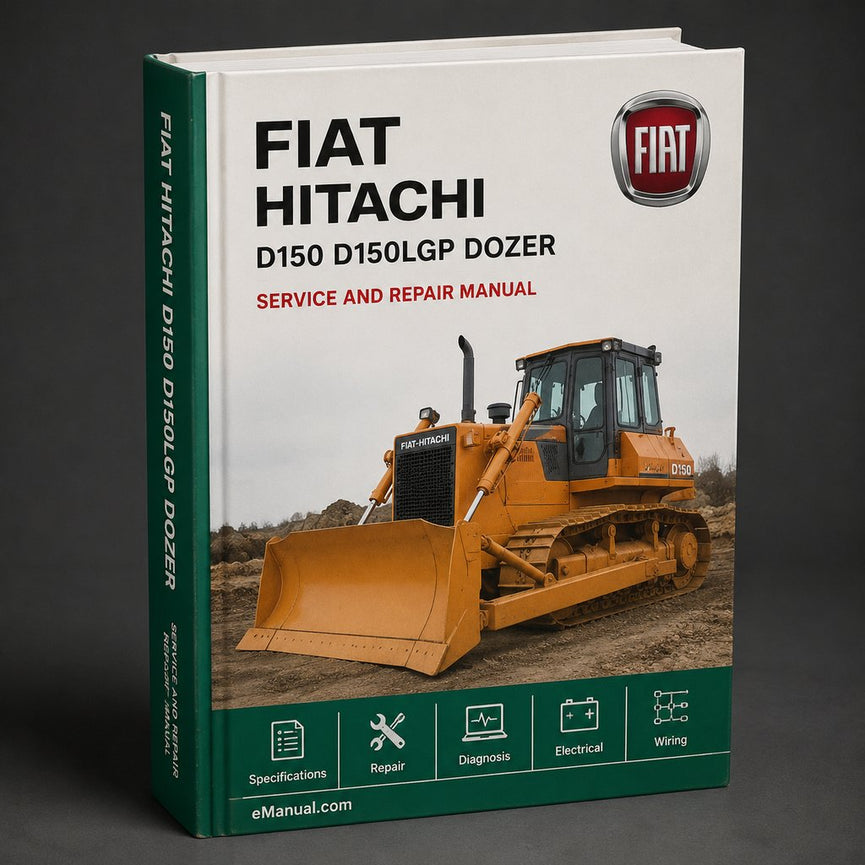 Fiat Hitachi D150 D150LGP Dozer Service Repair Workshop Manual PDF