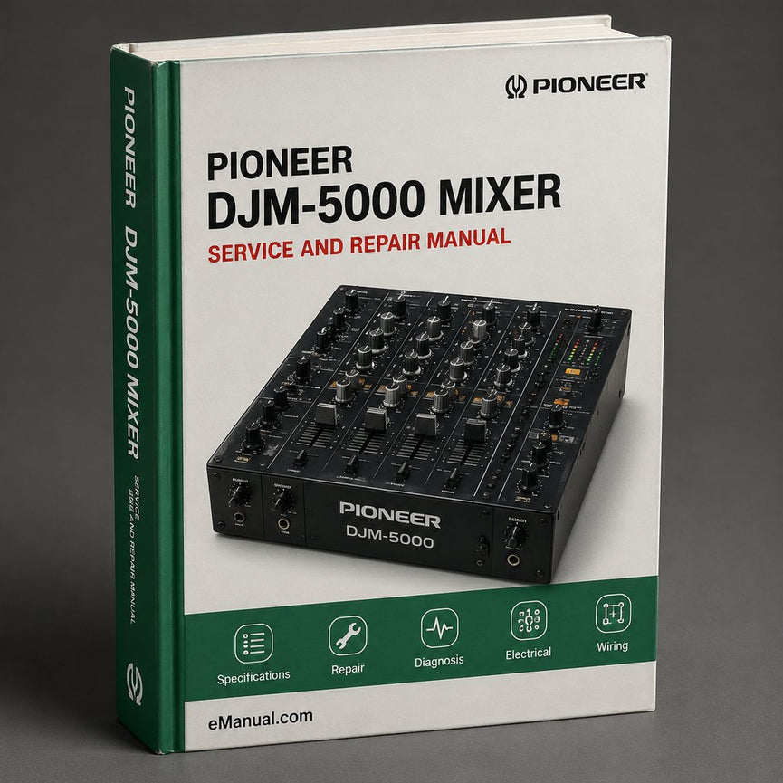 Pioneer DJM-5000 Mixer Original Service Repair Workshop Manual PDF