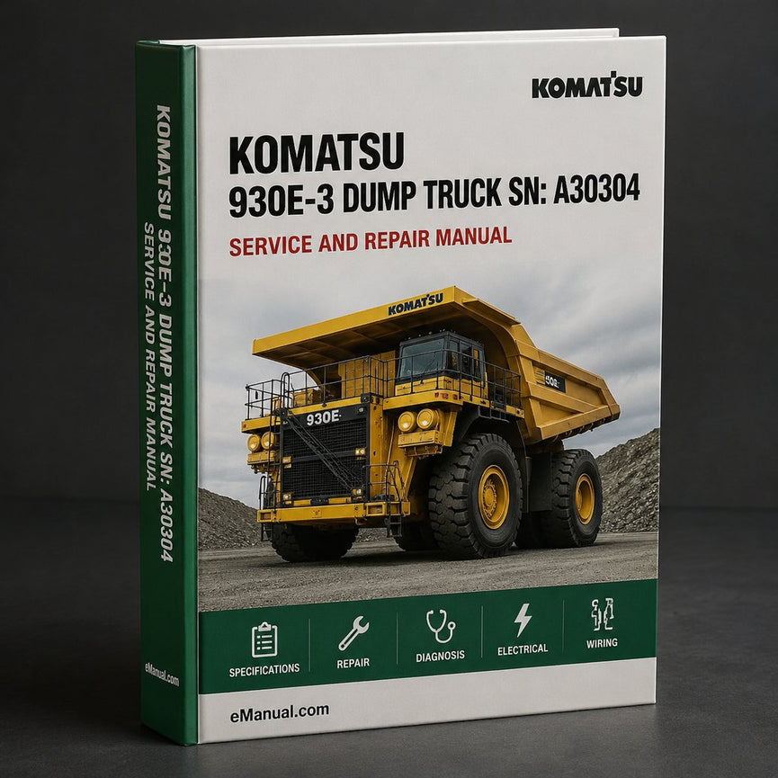 Komatsu 930E-3 Dump Truck (sn: A30304 - A30309) SN: A30309 Service Repair Workshop Manual PDF