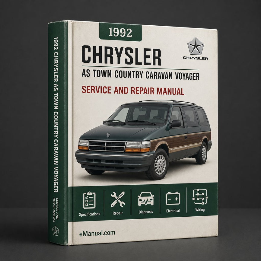 1992 Chrysler AS Town Country Caravan Voyager Service Repair Workshop Manual PDF